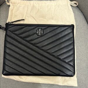 Tory Burch Black Quilted Men's Clutch